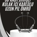  Boyun Bantlı Kulak İçi Kablolu Yüksek Ses Kaliteli Bluetooth Kulaklık