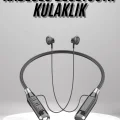  Boyun Bantlı Kulak İçi Kablolu Yüksek Ses Kaliteli Bluetooth Kulaklık