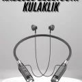  Boyun Bantlı Kulak İçi Kablolu Yüksek Ses Kaliteli Bluetooth Kulaklık