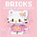 BUĞZ Bricks Hello Kitty Mini Lego Figürü