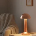 BUĞZ Bronz Dokunmatik Masa Lambası 3 Renk LED Şarjlı Kablosuz USB Çıkışlı