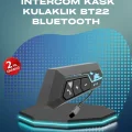 BUĞZ BT22 Kask Bluetooth Kulaklık Su Geçirmez Motosiklet İletişim Sistemi