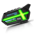 BUĞZ Bt26 Motosiklet Kask Kulaklık Bluetooth Rgb Işıklı 2 Eşleşme Özellikli 1000 Mah Intercom