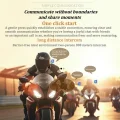 BUĞZ Bt26 Motosiklet Kask Kulaklık Bluetooth Rgb Işıklı 2 Eşleşme Özellikli 1000 Mah Intercom