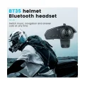 BUĞZ Bt35 Kask Kulaklık Bluetooth 5.0 Motosiklet Interkom Su Geçirmez Kablosuz Kulaklık