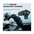 BUĞZ Bt35 Kask Kulaklık Bluetooth 5.0 Motosiklet Interkom Su Geçirmez Kablosuz Kulaklık - Lisinya