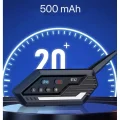 BUĞZ Bt62 Motosiklet Kask Kulaklığı Bluetooth Intercom 2 Intercom Bağlantılı