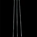 BUĞZ Burgulu Kuşbaşı Şişi - Metal - Kalın Kare - 50 cm