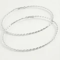 BUĞZ Burgulu Metal Halka Küpe 8-9-10 cm