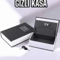  Büyük Boy Anahtarlı Kitap Görünümlü Gizli Kasa Çelik Kasa Altın Kasası