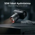 BUĞZ Bxt1fl 10w Şarj Edilebilir Kafa Feneri 750 Lümen 2500mah 4 Işık Modlu Zoom Özellikli Led Kafa