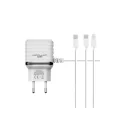 BUĞZ C33 Hızlı Şarj Cihazı 3in1 (dahili Micro Usb Kablolu)
