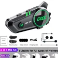 BUĞZ C50 2x Motosiklet Intercom Kask Kulaklık 1000 Mah Rgb Işıklı Çift Eşleşme