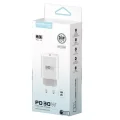 BUĞZ C87c 30w Type-c Çıkışlı Ekstra Dl50 1m Type-c To Lightning Kablolu Pd Şarj Cihazı - Beyaz
