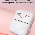 BUĞZ C9 Pembe Mini Yazıcı Taşınabilir Termal Yazıcı Kablosuz Bağlantı AP Kontrol Cep Yazıcısı ( BUĞZ )