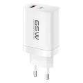 BUĞZ C99Q 65w Pd Destekli Type-c Ve Usb Çift Çıkışlı Hızlı Şarj Adaptörü - Beyaz