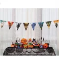 BUĞZ Cadılar Bayramı Halloween Flama Bayrak Banner Süs 8 li