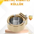 BUĞZ Çakmak Entegreli Küllük Yeniden Doldurulabilir Metal Gövde