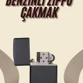 BUĞZ Çakmak Parlak Siyah Benzinli Çakmak Cep Boy Doldurulabilir