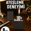 BUĞZ Çakmak Parlak Siyah Doldurulabilir Hedyelik Eşya Yeni Nesil