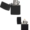  Çakmak Parlak Siyah Zippo Benzinli Çakmak Cep Boy Doldurulabilir
