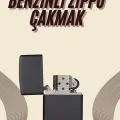  Çakmak Parlak Siyah Zippo Benzinli Çakmak Cep Boy Doldurulabilir