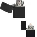  Çakmak Parlak Siyah Zippo Benzinli Çakmak Cep Boy Doldurulabilir