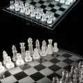 BUĞZ Cam saydam satranç takımı dekoratif kristal şeffaf satranç oyunu seti - Hobi & Eğlence