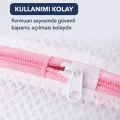BUĞZ Çamaşır Yıkama Filesi - 40x50 cm - Fermuarlı - Tekrar Kullanılabilir