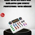 BUĞZ Canlı Yayın ve Karaoke İçin Profesyonel Ses Kartı Bluetooth Destekli