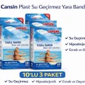 BUĞZ Cansın Plast Su Geçirmez Yara Bandı 10lu 3 Paket Waterproof First Aid Plaster