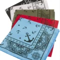 BUĞZ Çapa Desenli Keten Bandana 50*50