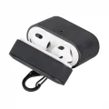  Casquet Apple AirPods 3.nesil Uyumlu Deri Kılıf G1 Siyah
