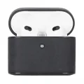  Casquet Apple AirPods 3.nesil Uyumlu Deri Kılıf G1 Siyah