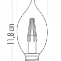 BUĞZ CATA CT 4062 4W Led Flament Ampul 3200K Günışığı E14 Duy