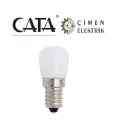  CATA CT 4261 2W Buz Dolabı Led Ampul 6400K Beyaz Işık E14 Duy