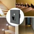 BUĞZ CATA CT 5170 1W Füme Kasa Sensörlü Koridor Aydınlatması 6400K Beyaz Işık