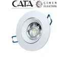 BUĞZ CATA CT 5256 Beyaz Kasa Led Spot 8W 6400K Beyaz Işık
