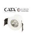 BUĞZ CATA CT 5270 1.5 W Yıldız Led Spot Beyaz Kasa 3200K Gün Işığı