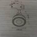 BUĞZ CATA CT 5314 Ledli Ray Spot 33W 3200K Gün Işığı