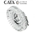 BUĞZ CATA CT 6569 Menekşe Kristal Cam Spot Kasası