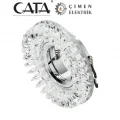  CATA CT 6569 Menekşe Kristal Cam Spot Kasası