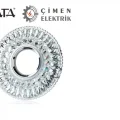 CATA CT 6583 Hanımeli Led Çerçeveli Günışığı Kristal Cam Spot Kasa - Priz ve Anahtar İçin Uyumlu Çerçeve