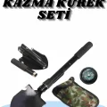 BUĞZ Çelik Katlanır Fonksiyonel Kamp Kazma Kürek Ve Kesme Aleti Seti Küçük Kazma Kürek Seti