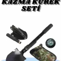 BUĞZ Çelik Katlanır Fonksiyonel Kamp Kazma Kürek Ve Kesme Aleti Seti Küçük Kazma Kürek Seti