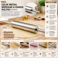 BUĞZ Çelik Metal Merdane - Hamur Rulosu 40cm Bx40