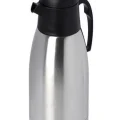 BUĞZ Çelik termos 2 litre gri renk 6 saat yalıtım süresi ile kamp ve mutfak kullanımı için