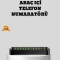 BUĞZ Çevirmeli Araç İçi Park Numaratörü – Alüminyum Gri, Kolay Montaj ve Net Görünüm