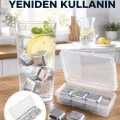 BUĞZ Çevre Dostu Metal Buz Küpü ve Kullanışlı Klips Seti Yeni Nesil