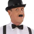 BUĞZ Charlie Chaplin Stil Yetişkin Şapkası – Siyah Melon Parti Şapkası